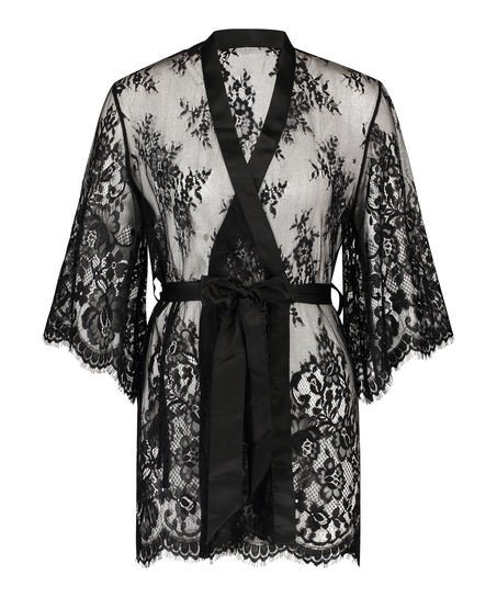 Kimono Lace Isabelle, Noir