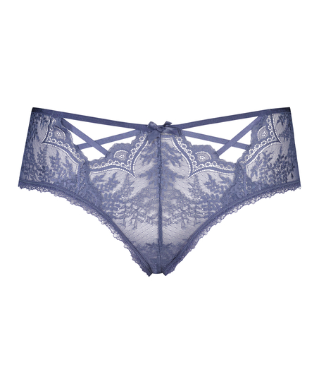 Slip brésilien Lacey Curvy, Bleu