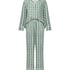 Pyjama en serg&eacute;, Vert