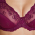 Soutien-gorge à armatures non-préformé Diva, Pourpre