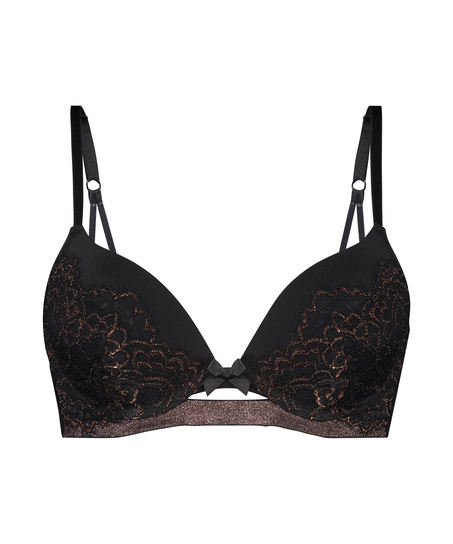 Voorgevormde push-up bh Bianca, Zwart