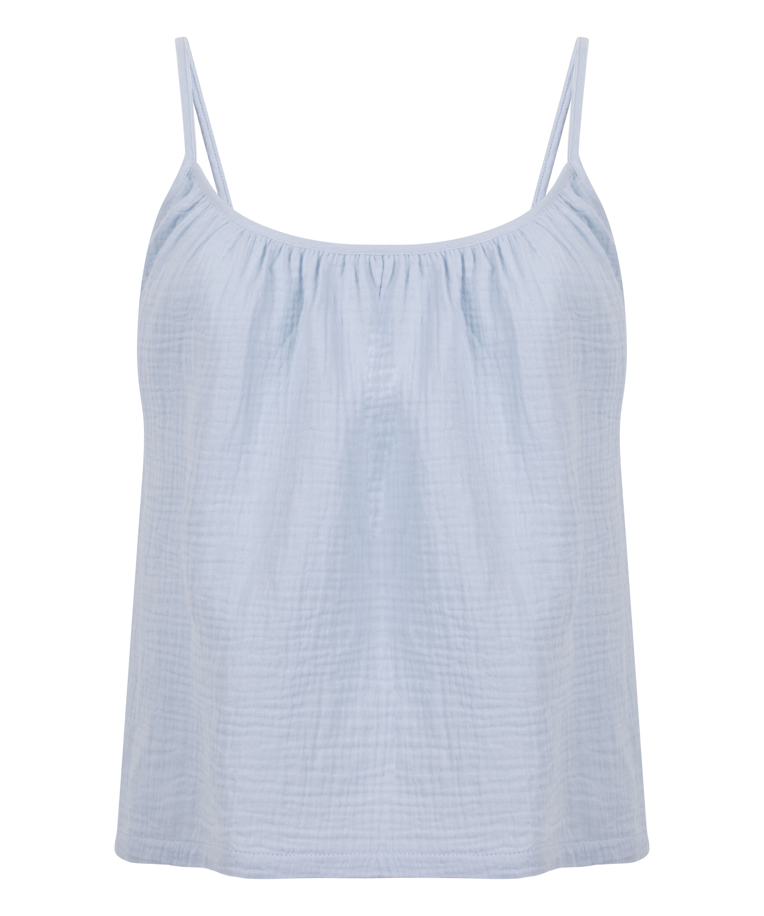 Mousseline Cami, Blauw
