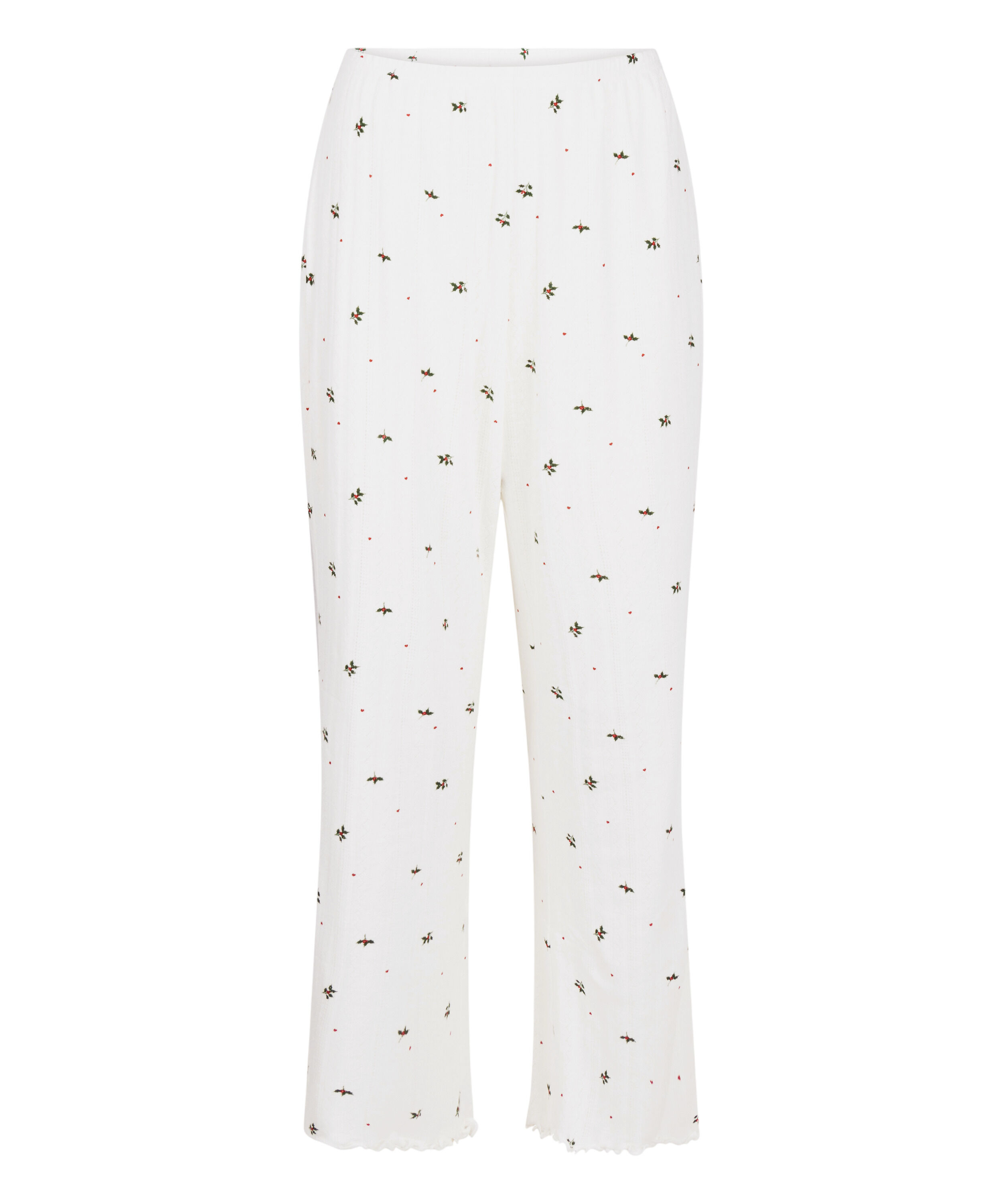 Pyjamabroek Pointelle, Wit