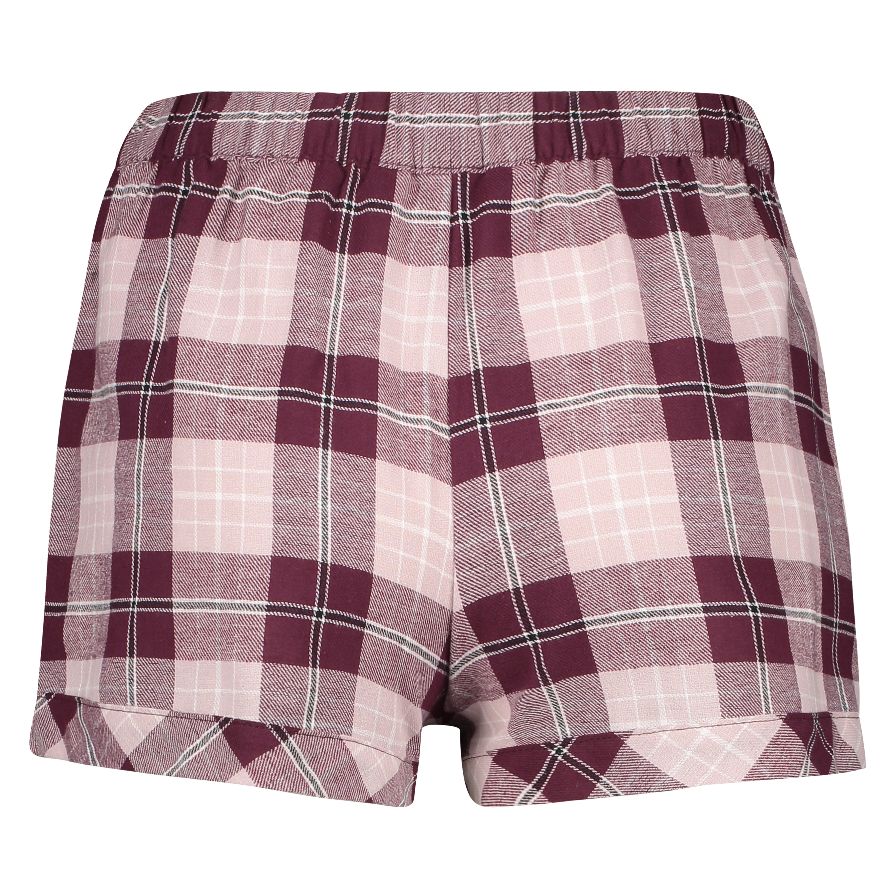 Short Twill Check, Rouge, main