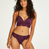 Soutien-gorge push-up préformé sans armatures Evey, Pourpre
