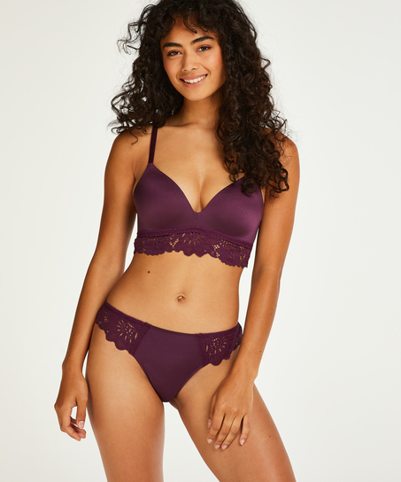 Soutien-gorge push-up préformé sans armatures Evey, Pourpre