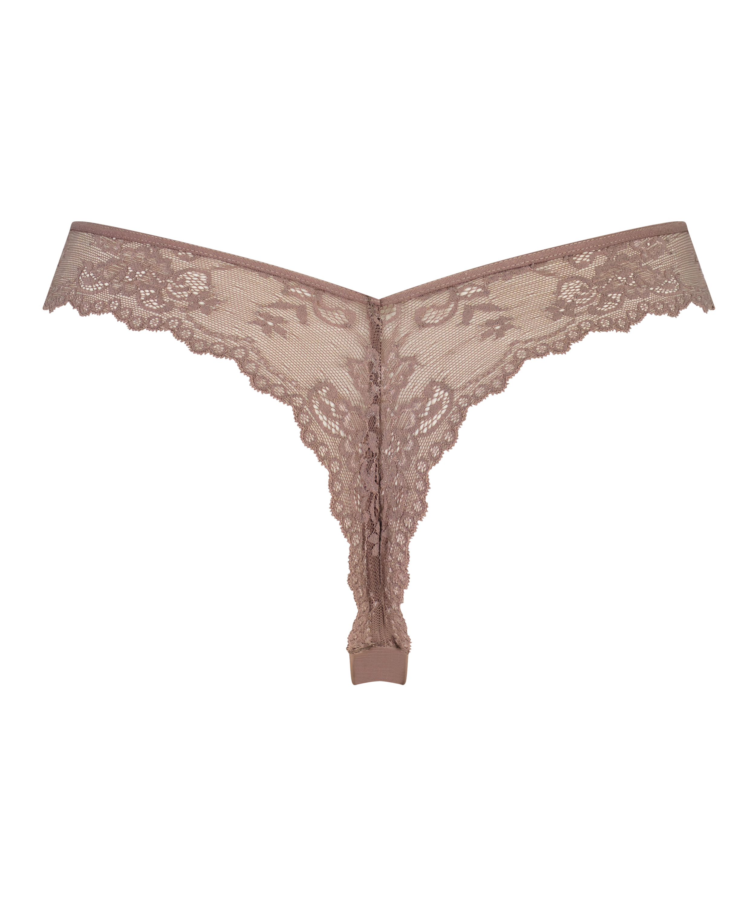 String Invisible Lace back, Brun, main