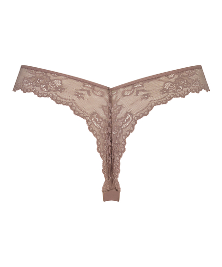 String Invisible Lace back, Brun