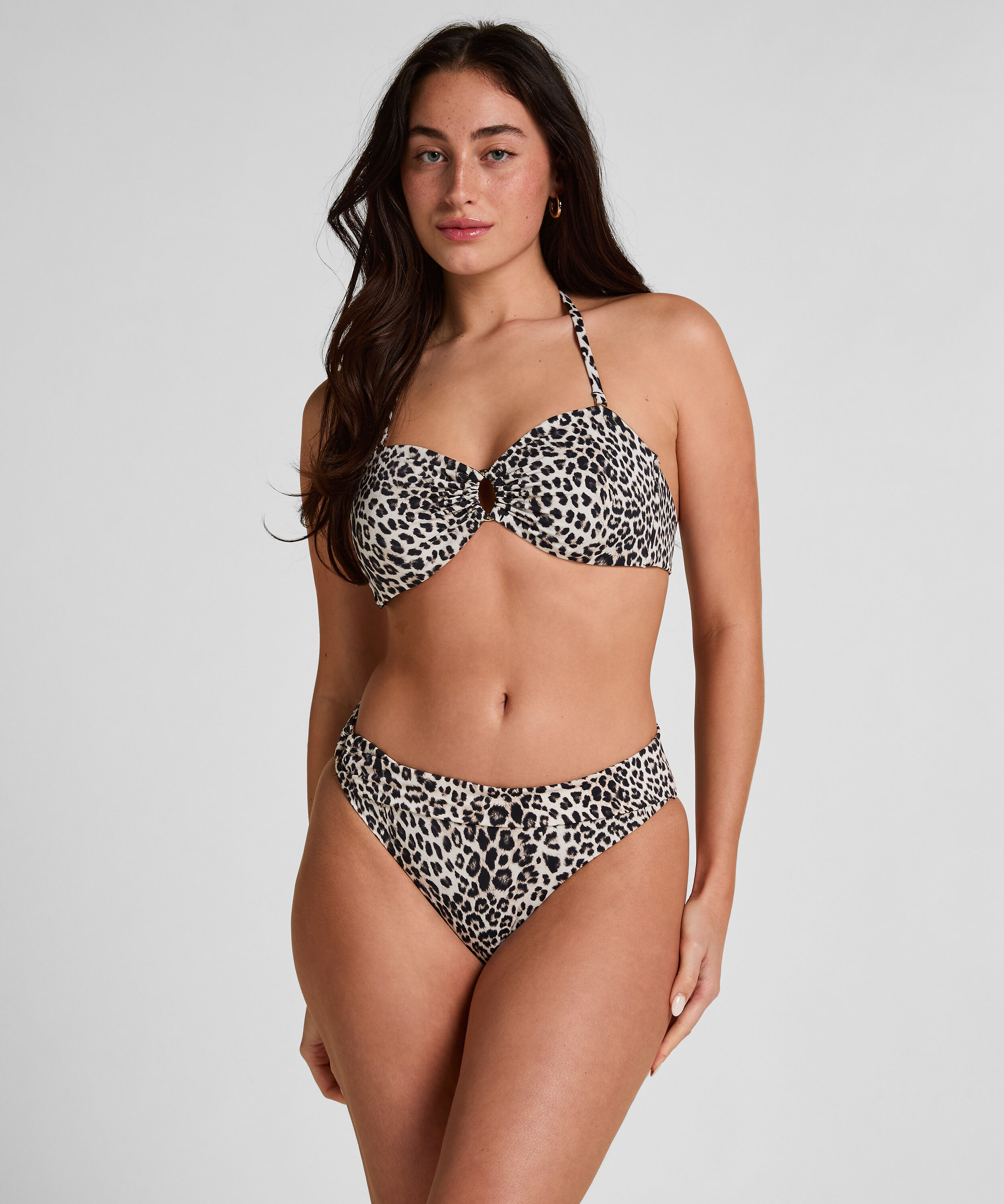 Bas de Bikini Rio Leopard, Noir