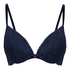 Voorgevormde push-up beugel bh Marine, Blauw