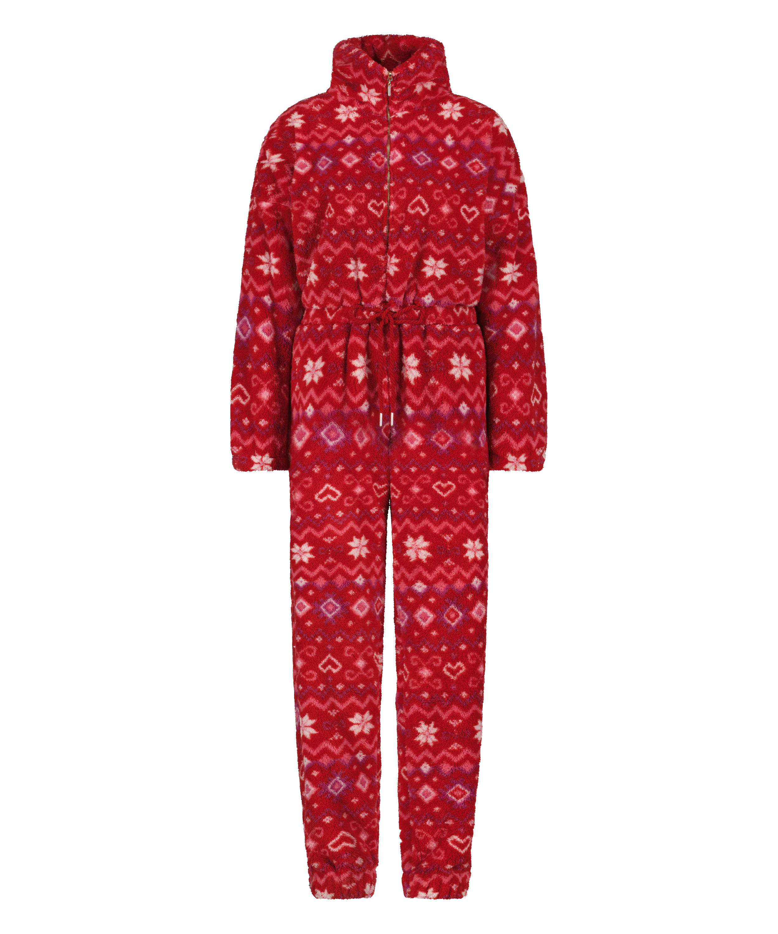 Onesie fleece, Rood, main