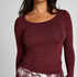 Jersey pyjamatop met lange mouwen, Paars