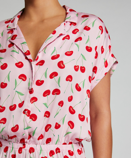 Onesie Teddy Cherry, Roze