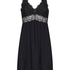 Slipdress Nora Lace, Zwart
