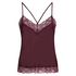Cami top Satin Lace, Rood