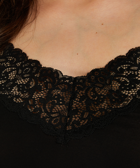 Cami Top A-line Jersey, Noir