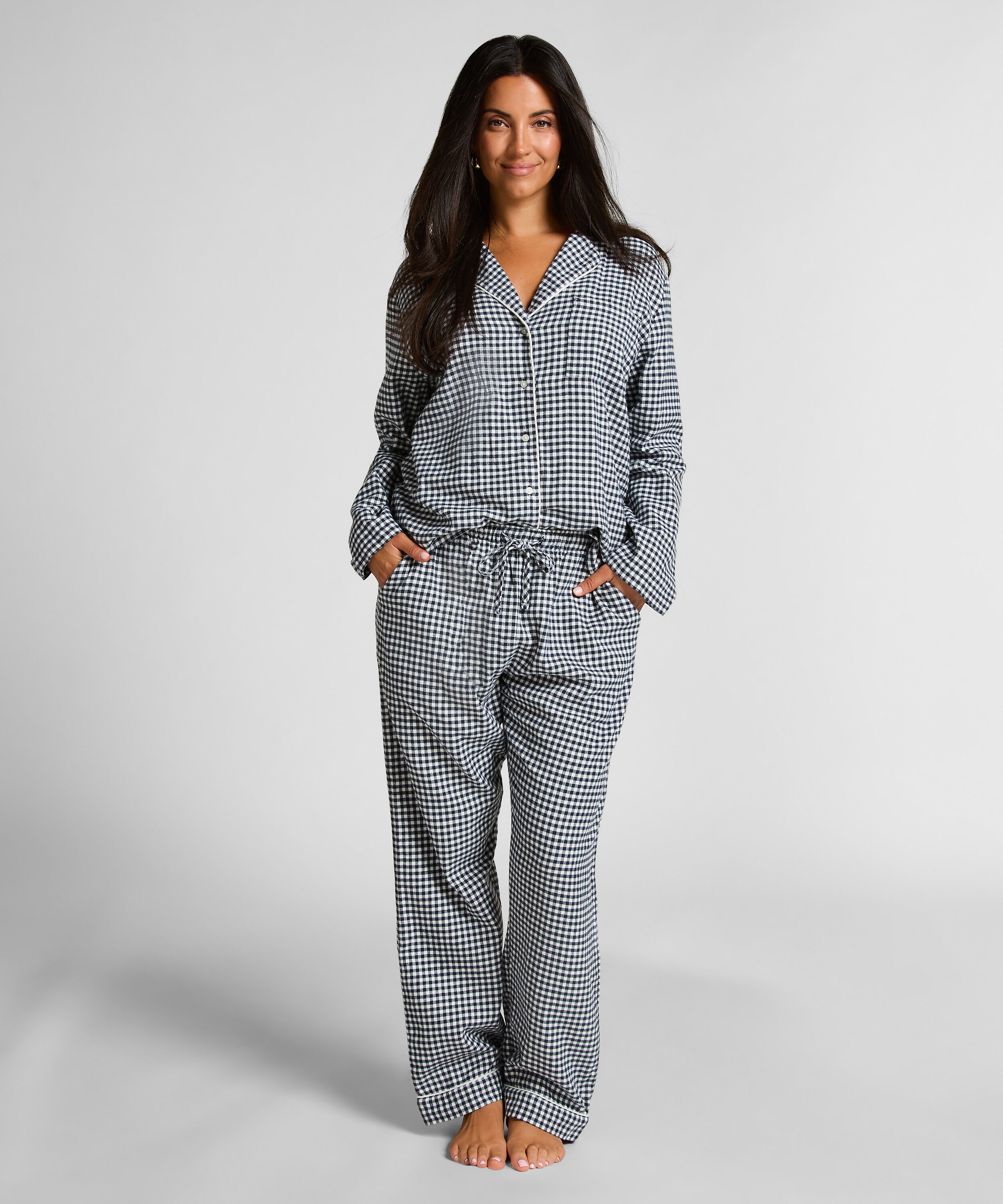 Pyjamabroek Flannel, Blauw