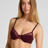 Soutien-gorge &agrave; armatures non-rembourr&eacute; Dulce, Pourpre