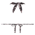 Top de bikini triangle Animaux, Noir