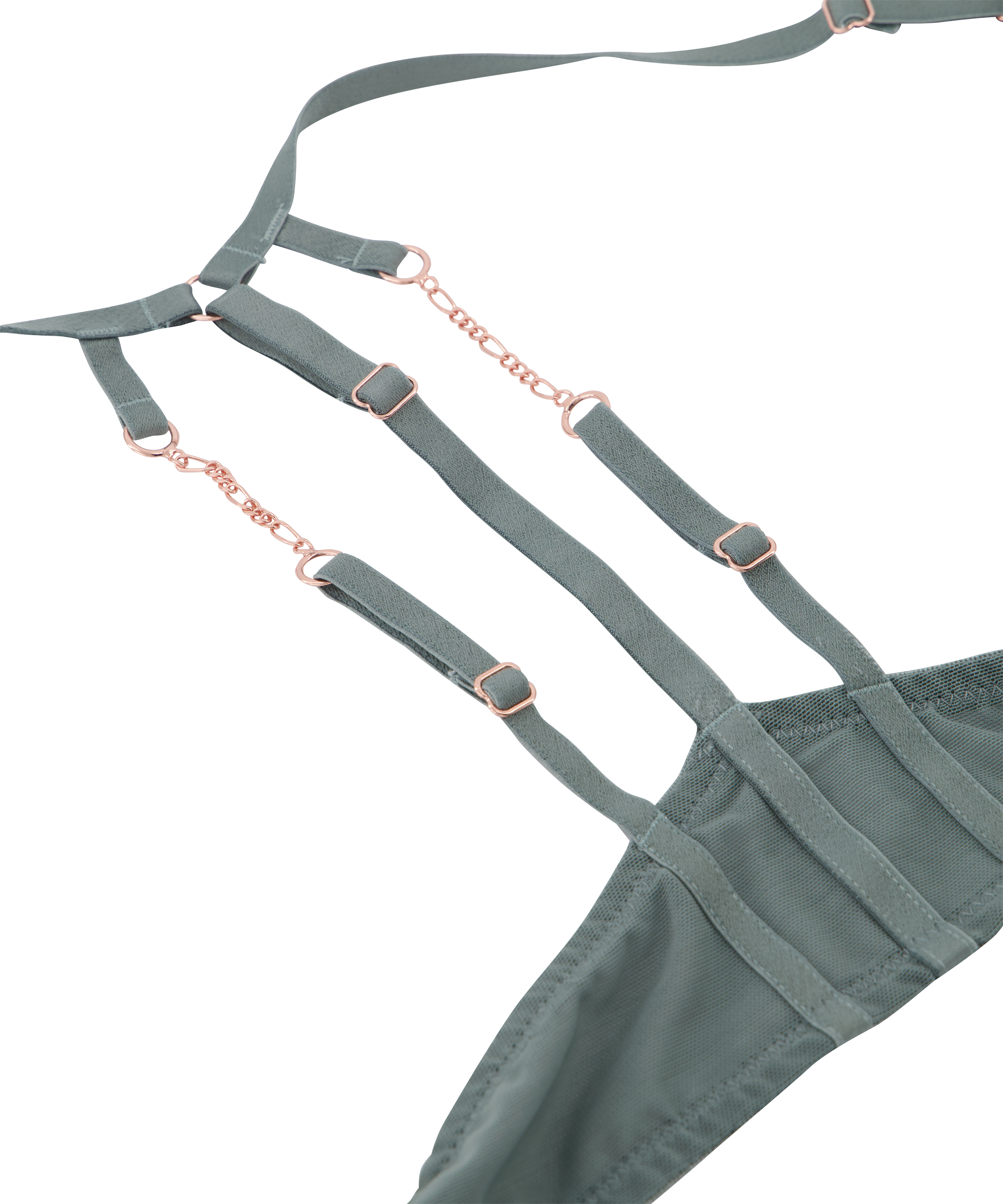 Voorgevormde push-up beugel bh Nicole, Groen, main