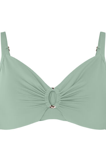 Hunkemöller Niet-voorgevormde beugel bikinitop Luxe Groen, foto 3
