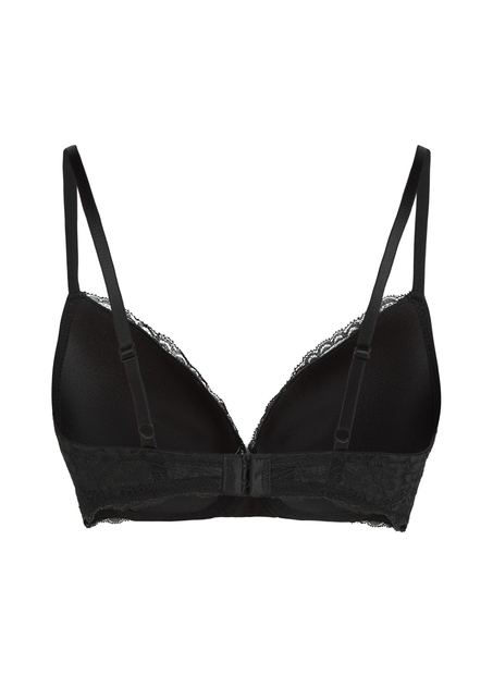 Soutien-gorge &agrave; armatures pr&eacute;form&eacute; push-up Marine, Noir