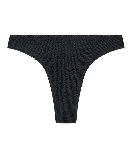 Slip de Bikini &Eacute;chancr&eacute;s Crinkle, Noir