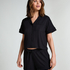 Short Jersey Rib Essential, Zwart