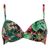 Voorgevormde bikinitop Jungle Fever twist, Zwart