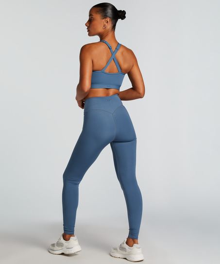 HKMX sportlegging met hoge taille, Blauw
