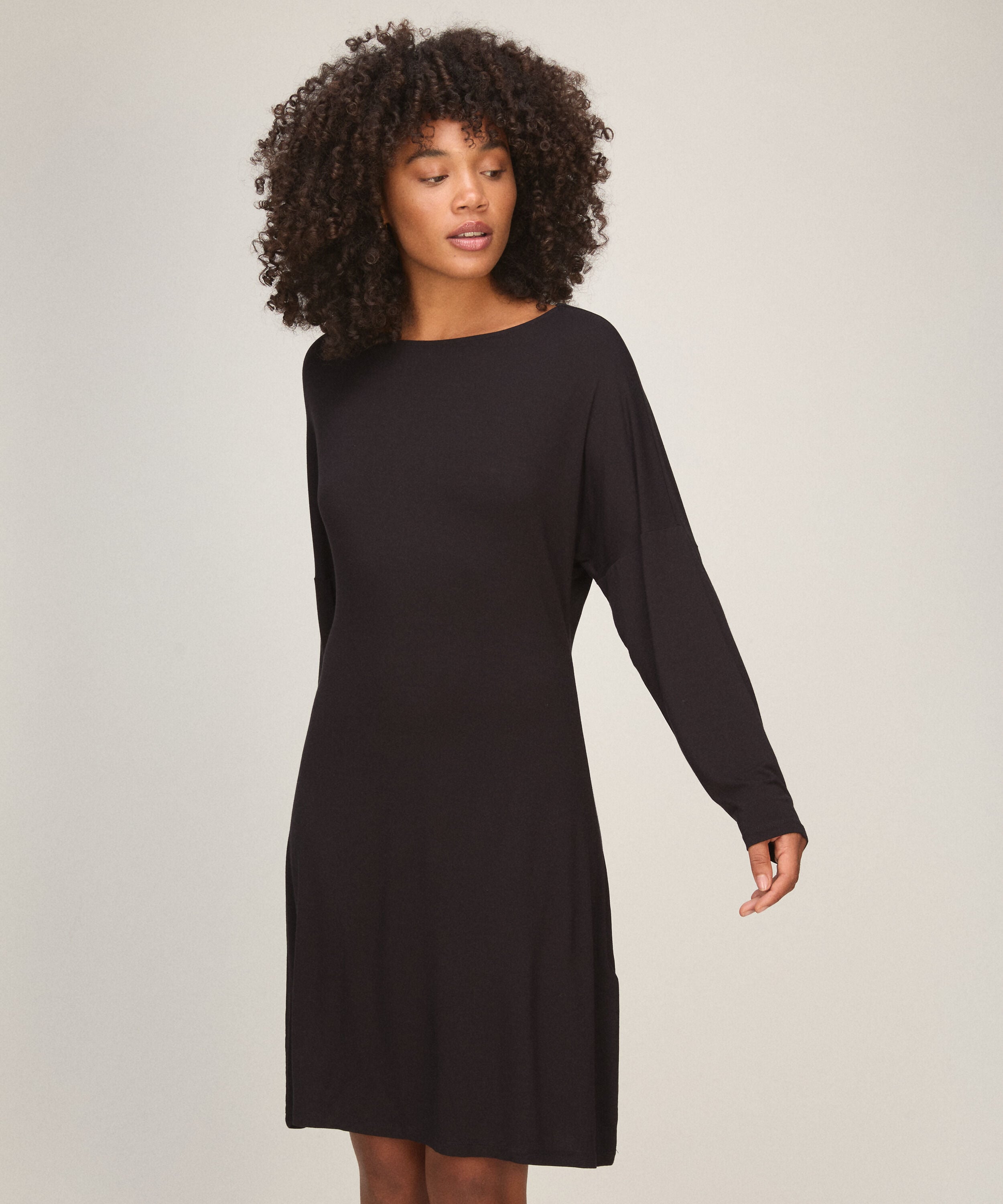 Nightshirt Jersey Essential, Noir Nightshirt Jersey Essential, Noir