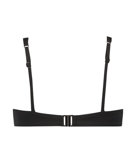 Haut de bikini à armatures non préformé Scallop, Noir