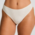 Tanga en coton doux, Beige