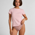 Haut de pyjama manches courtes rib crew neck, Rose
