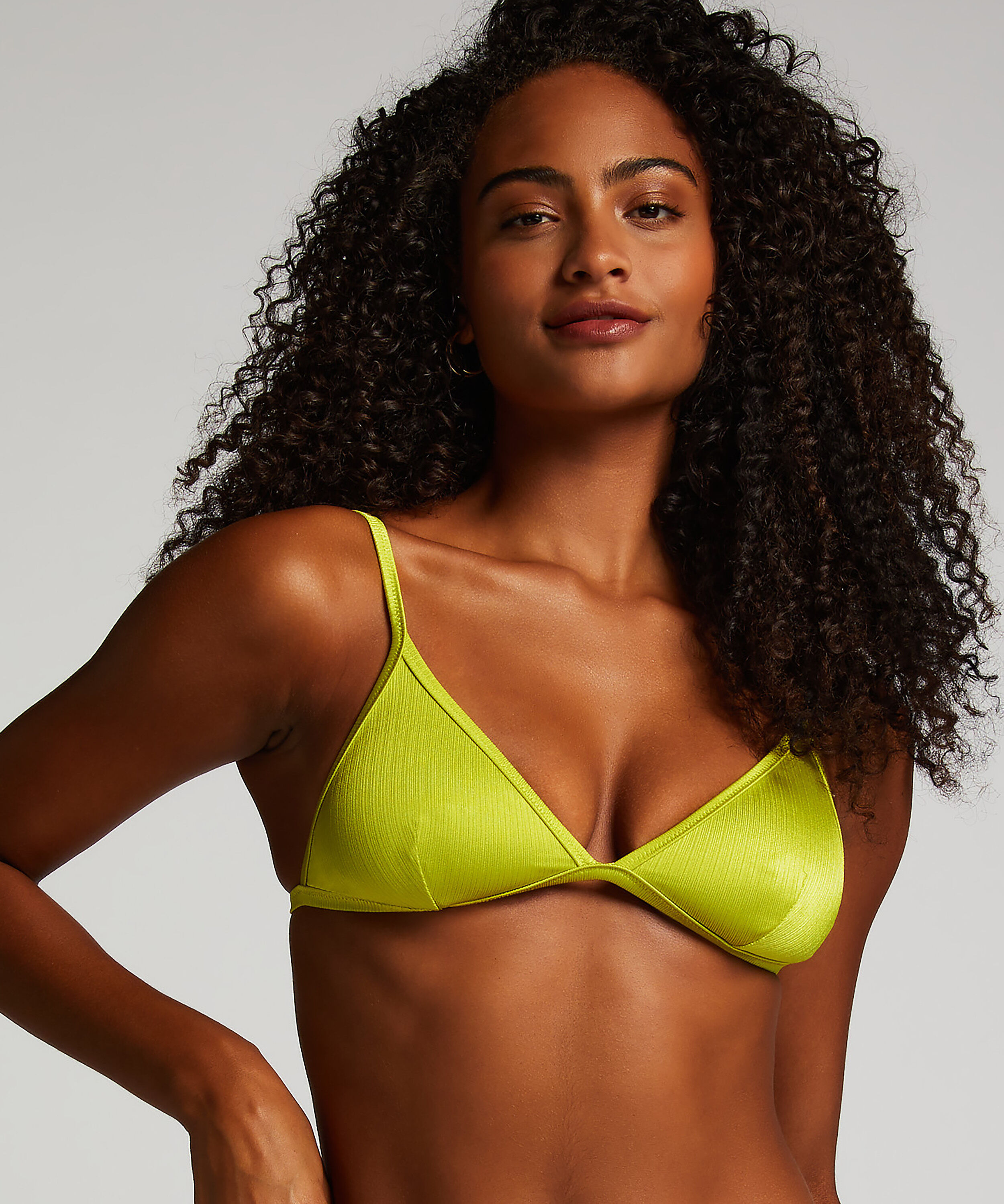 Triangel bikinitop Luna, Groen Triangel bikinitop Luna, Groen
