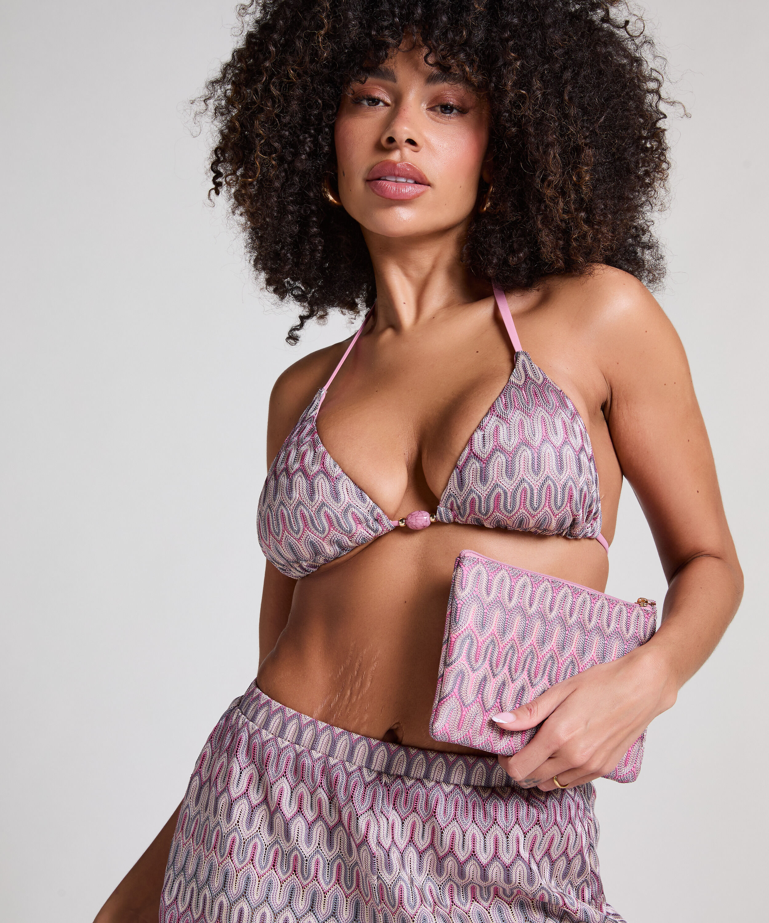 Bikini clutch Cali, Roze Bikini clutch Cali, Roze