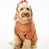 Fleece honden onesie, Bruin