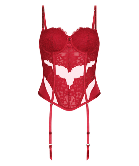 Bustier Charlotta, Rood