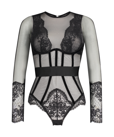Body underwired Priscilla Rebecca Mir, Zwart