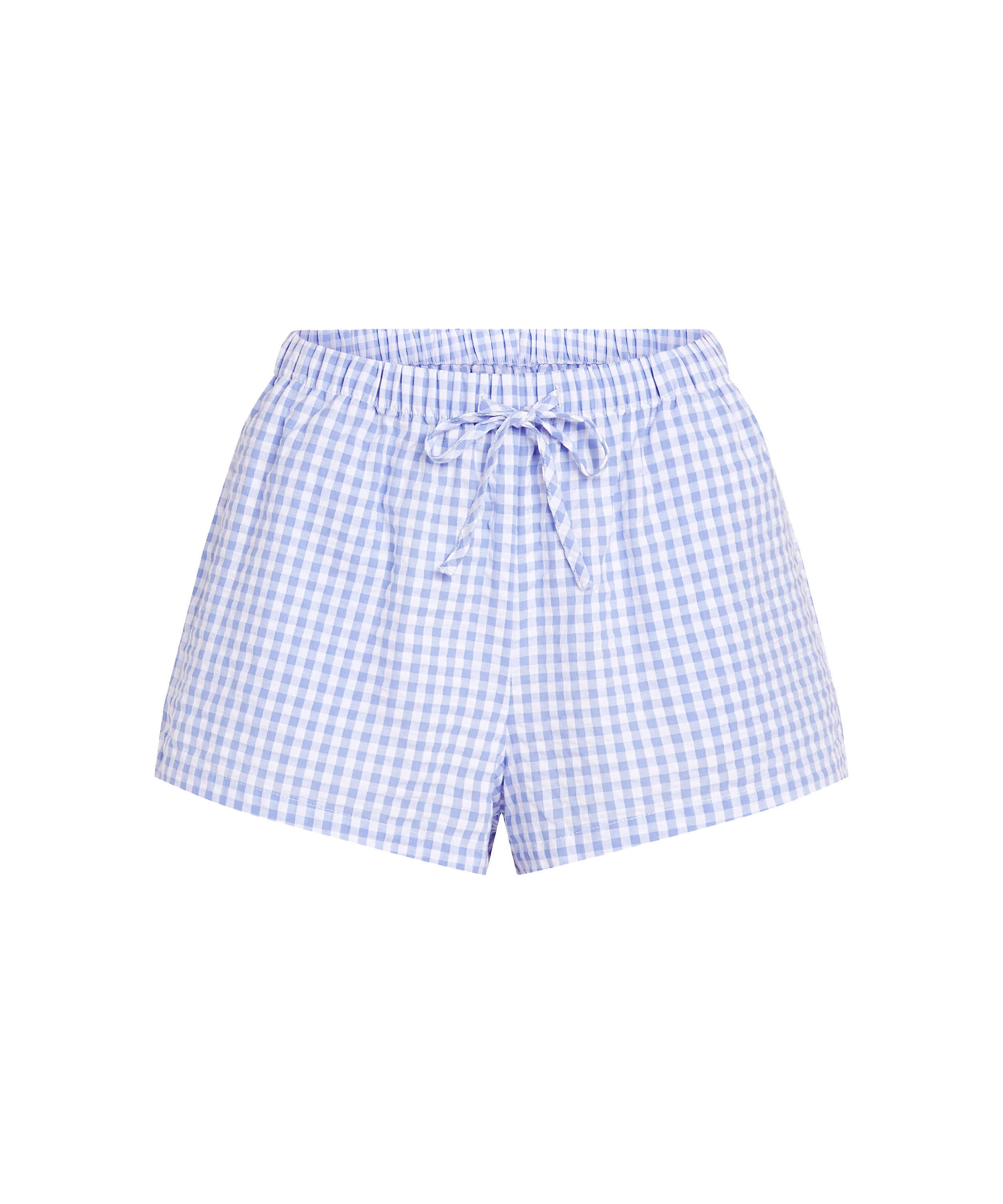 Shorts Seersucker, Blauw, main