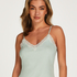 Cami top Rib Lace, Groen