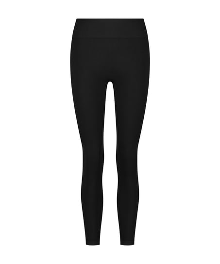 Legging de sport sans coutures taille haute HKMX, Noir