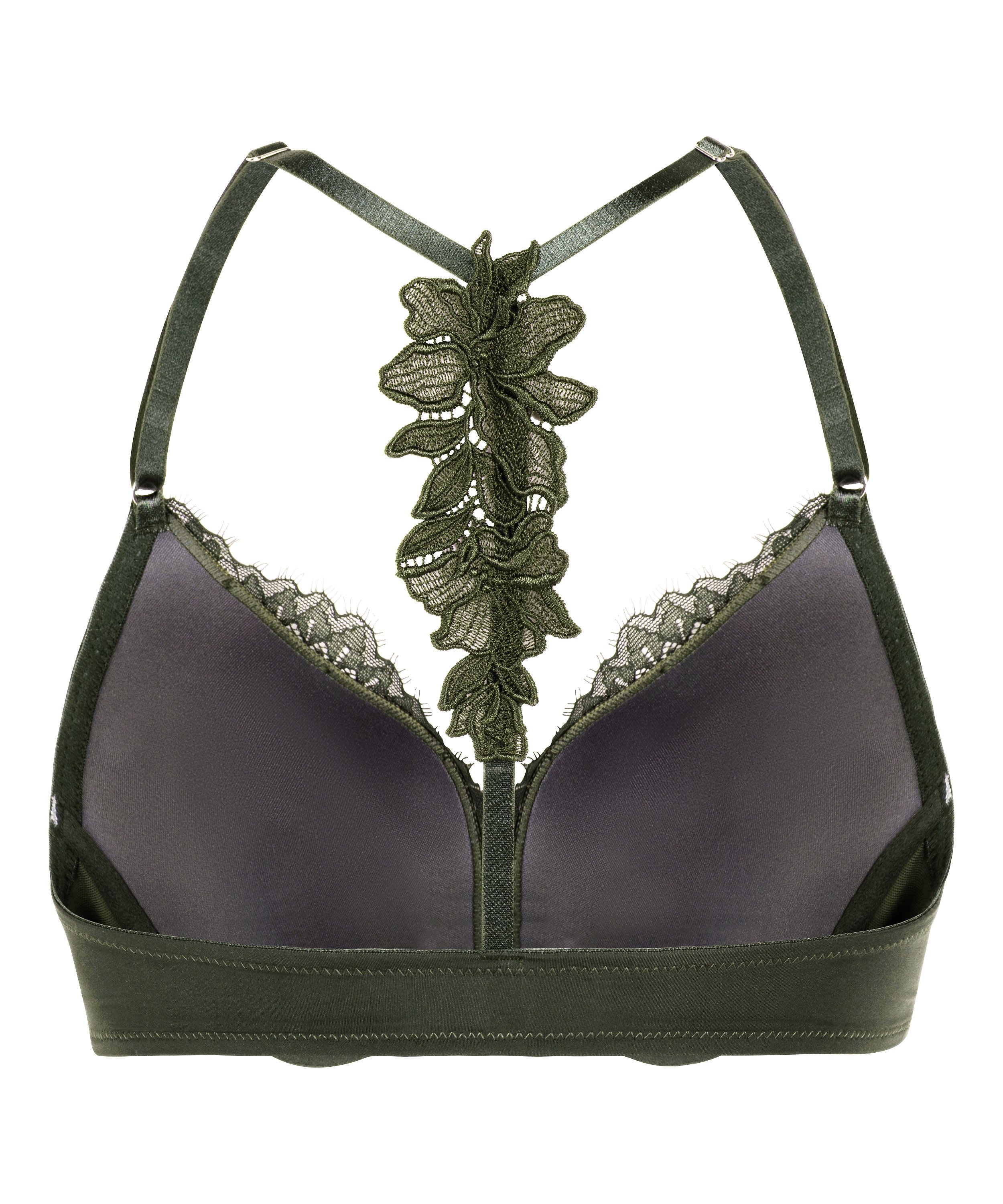 Soutien-gorge &agrave; armatures rembourr&eacute; push-up Amara, Vert, main