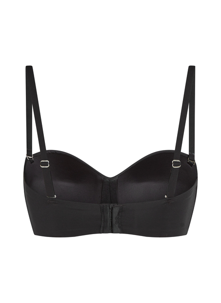 Voorgevormde strapless beugel-bh Smooth, Zwart