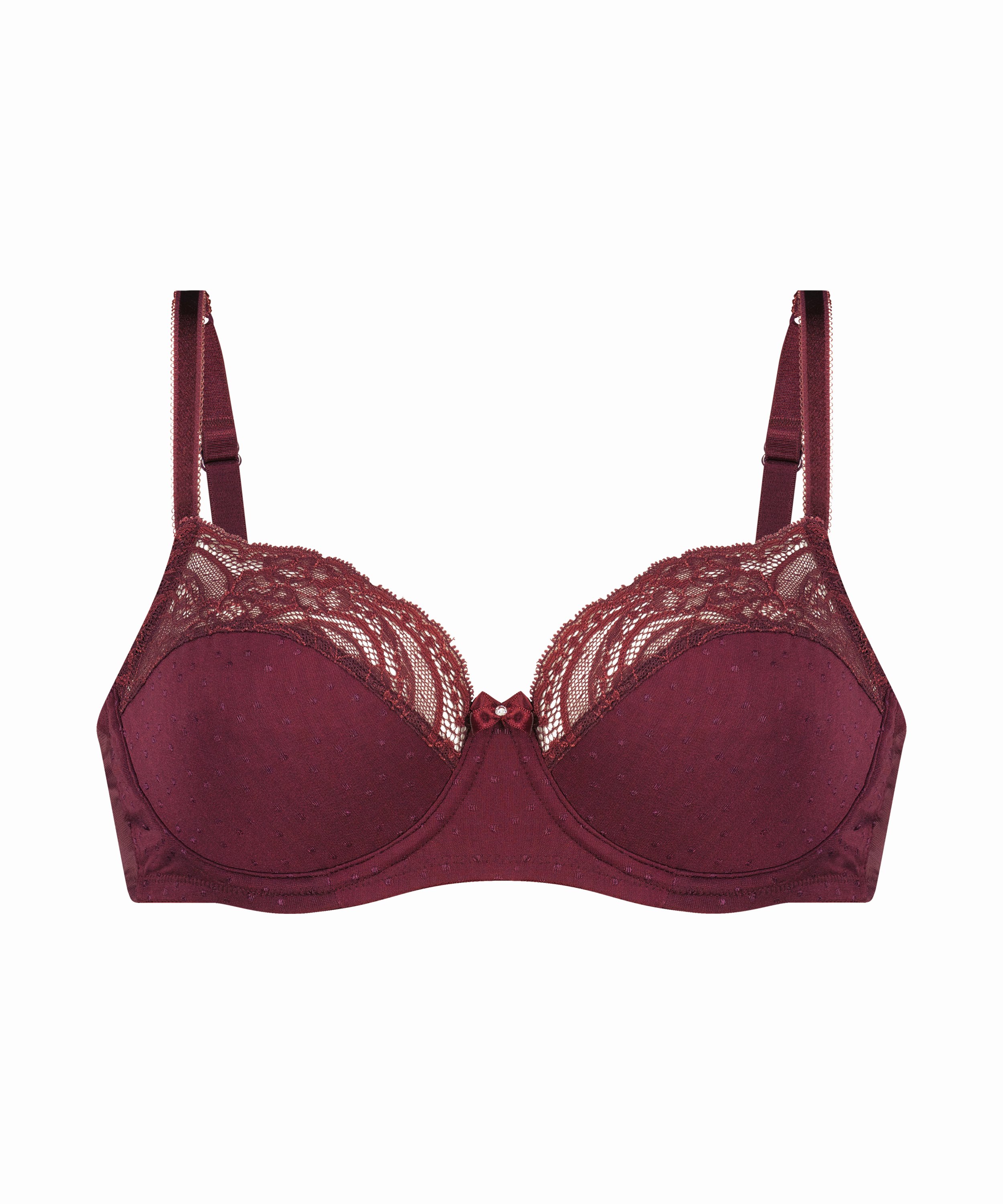 Soutien-gorge à armatures non-préformé Sophie, Rouge, main