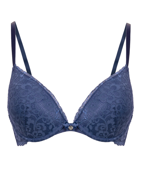 Soutien-gorge &agrave; armatures pr&eacute;form&eacute; push-up Marine, Bleu