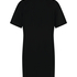 Nachthemd Ronde hals, Zwart