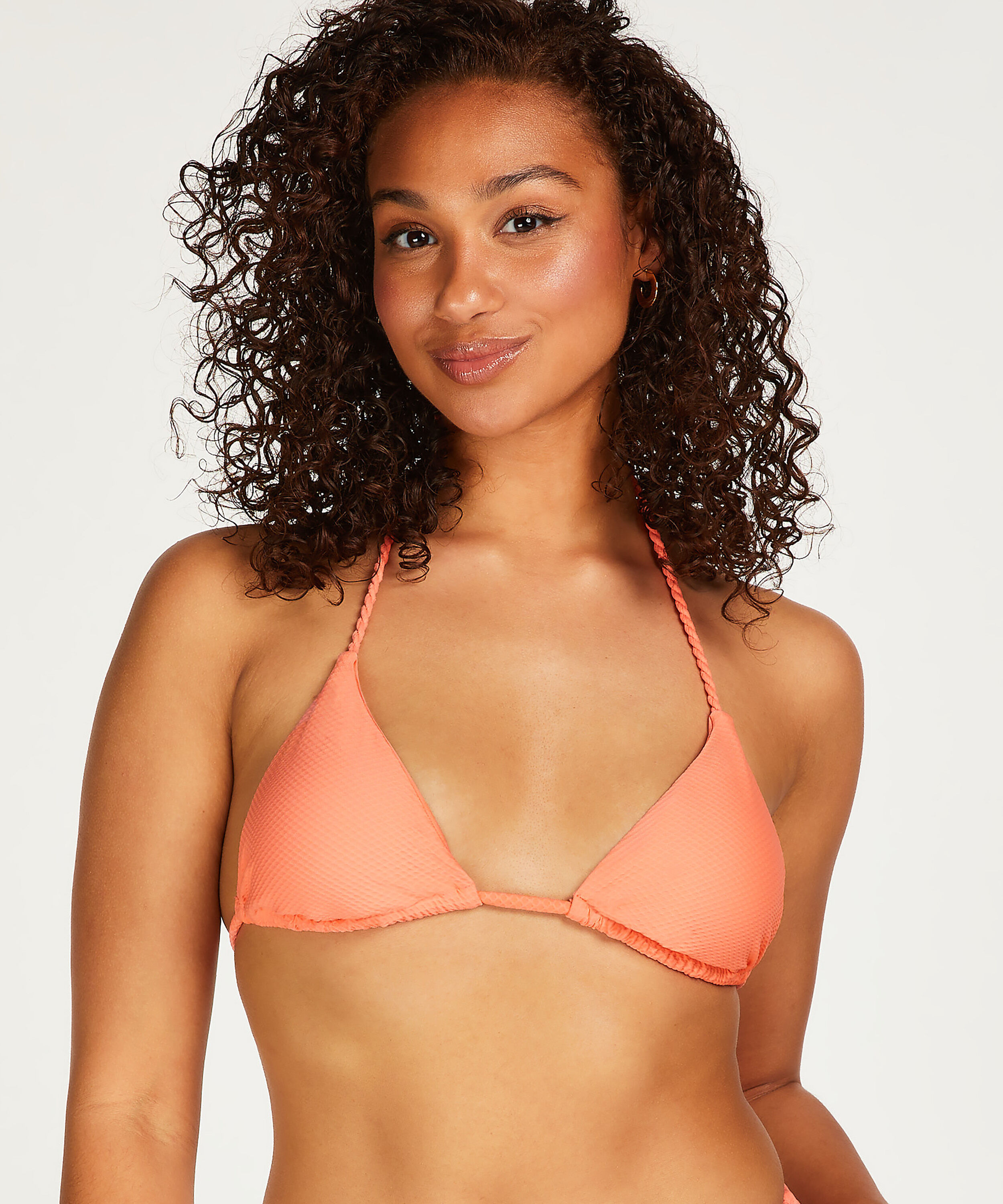 Triangel bikinitop Peachy, Oranje