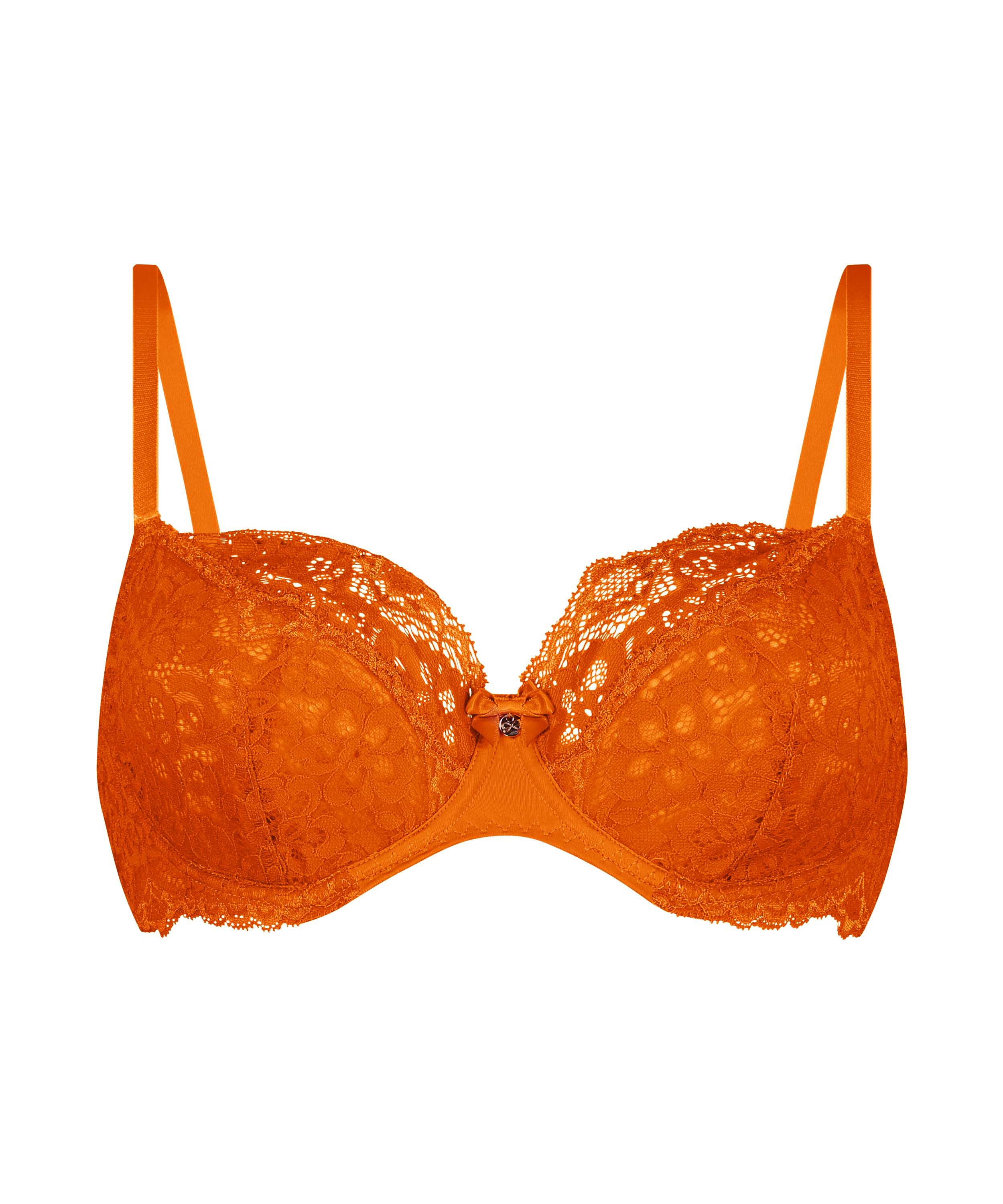 Soutien-gorge &agrave; armatures non-pr&eacute;form&eacute; Marine, Orange, main