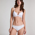 Slip brésilien en maille, Blanc